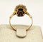 Bague 54 Bague marquise Art déco en or jaune 18K, saphirs et diamants 58 Facettes