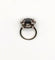Bague 50.5 Bague marguerite en or gris 14K avec saphir et diamants 58 Facettes