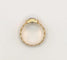 Bague 51 Bague godronnée vintage en or jaune 18K au saphir de Ceylan 58 Facettes