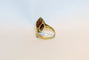 Bague Bague vintage en or jaune 14 carats avec cornaline 58 Facettes