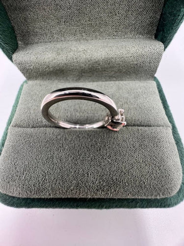 Bague 55 Solitaire - Bague en or blanc avec diamant 0,83 ct 58 Facettes