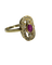 Bague 56 Bague en or jaune 18 carats avec rubis et diamants 58 Facettes 207