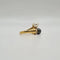 Bague 53 Bague toi & moi en or jaune 18 carats, diamants et perles 58 Facettes