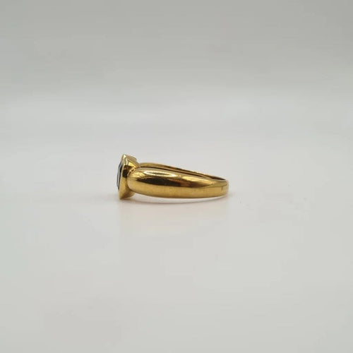 Bague 52 Bague toi et moi en or jaune 18 carats grenat rhodoline et tourmaline 58 Facettes