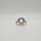 Bague 54 Bague fleur en or blanc 18 carats sertie d’un diamant 58 Facettes