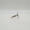 Bague 54 Bague fleur en or blanc 18 carats sertie d’un diamant 58 Facettes