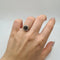 Bague 54 Bague fleur en or jaune 18 carats sertie de saphirs et diamants 58 Facettes