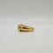 Bague 54.5 Bague bombée en or jaune 18 carats sertie de diamants 58 Facettes