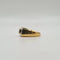 Bague 52 Bague tank en or jaune 18 carats, saphir et diamants 58 Facettes