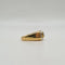 Bague 52 Bague tank en or jaune 18 carats, saphir et diamants 58 Facettes