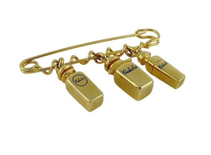 Broche Hermès Calèche - Broche vintage en métal doré 58 Facettes