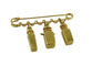 Broche Hermès Calèche - Broche vintage en métal doré 58 Facettes