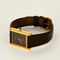 Montre Cartier Tank Must - Montre en argent plaqué or, cadran laqué marron « Bois » 58 Facettes