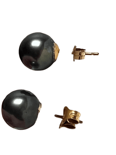 Boucles d'oreilles Boucles d’oreilles clous - Perles de Tahiti en or jaune 18k 58 Facettes