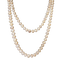 Collier Sautoir en perles de culture d'eau douce baroques 120 cm 58 Facettes