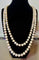 Collier Sautoir en perles de culture d'eau douce baroques 120 cm 58 Facettes