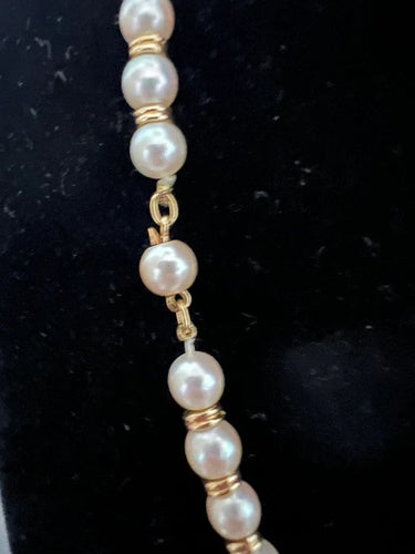 Collier Collier Akoya - Collier choker en or jaune 750 avec perles de culture 58 Facettes