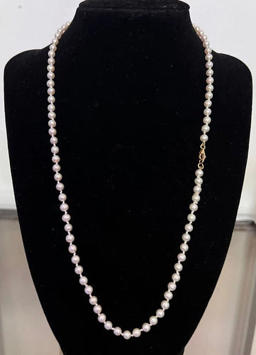 Collier Collier choker en perles de culture avec fermoir en or jaune 18k 58 Facettes