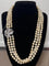 Collier Collier 3 rangs de perles de culture Akoya avec fermoir 8 diamants 58 Facettes