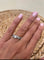Bague 54 Jeu de deux bagues en or blanc 18 ct et diamants 58 Facettes BaAu01