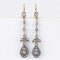 Boucles d'oreilles Boucles d'oreilles pendantes en or jaune 18 ct et argent, diamants 58 Facettes 1