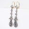 Boucles d'oreilles Boucles d'oreilles pendantes en or jaune 18 ct et argent, diamants 58 Facettes 1