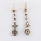 Boucles d'oreilles Boucles d'oreilles pendantes en or jaune 18 ct et argent, diamants 58 Facettes 1