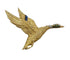 Broche Hermès - Broche canard en vol en or jaune et pierres précieuses 58 Facettes A_314_D