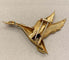 Broche Hermès - Broche canard en vol en or jaune et pierres précieuses 58 Facettes A_314_D