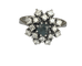 Bague 52.5 Bague en or blanc 14 carats avec alexandrite 0,60 ct et diamants 58 Facettes