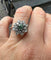 Bague 52.5 Bague en or blanc 14 carats avec alexandrite 0,60 ct et diamants 58 Facettes