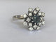 Bague 52.5 Bague en or blanc 14 carats avec alexandrite 0,60 ct et diamants 58 Facettes