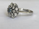 Bague 52.5 Bague en or blanc 14 carats avec alexandrite 0,60 ct et diamants 58 Facettes