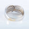 Bague 57 Bague pavée en or blanc 18K avec onyx et diamants 58 Facettes