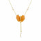 Collier Papillon - Collier en or jaune 18 carats, quartzites, tourmalines et diamants 58 Facettes CHAT-BUTT-NL-PQD