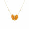 Collier Papillon - Collier en or jaune 18 carats, quartzites, tourmalines et diamants 58 Facettes CHAT-BUTT-NL-PQD