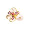 Bague 54 Romance Divine - Bague en or jaune 18 carats, perle et quartz rose 58 Facettes CHAT-ROM-RI-PRQ