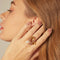 Bague 54 Romance Divine - Bague en or jaune 18 carats, perle et citrines 58 Facettes CHAT-ROM-RI-PCI