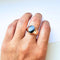 Bague 59 Chevalière ovale en or rose 18 carats et onyx noir, taille EU59 58 Facettes EPO-RI-CHE-OV-RG