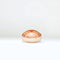 Bague 59 Chevalière ovale en or rose 18 carats et onyx noir, taille EU59 58 Facettes EPO-RI-CHE-OV-RG
