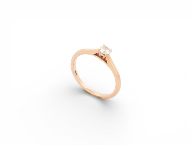 Bague 55 bague CARTIER solitaire crn4226655 t55 or rose & diamant 0.24ct 58 Facettes 273200