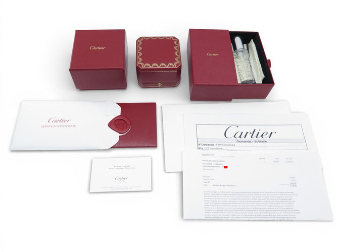 Bague 55 bague CARTIER solitaire crn4226655 t55 or rose & diamant 0.24ct 58 Facettes 273200