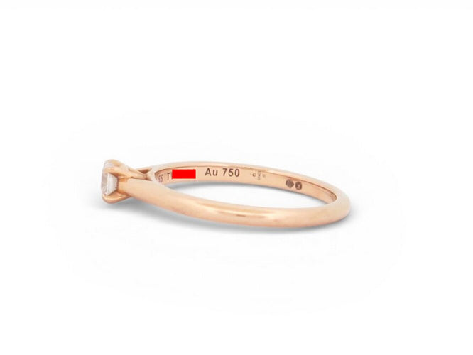 Bague 55 bague CARTIER solitaire crn4226655 t55 or rose & diamant 0.24ct 58 Facettes 273200