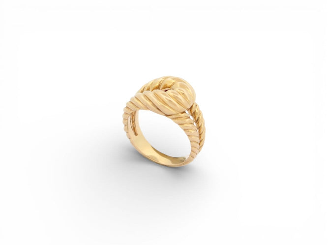 Bague 51 rare vintage bague BOUCHERON noeud marin t51 6.9 gr en or jaune 58 Facettes 273198