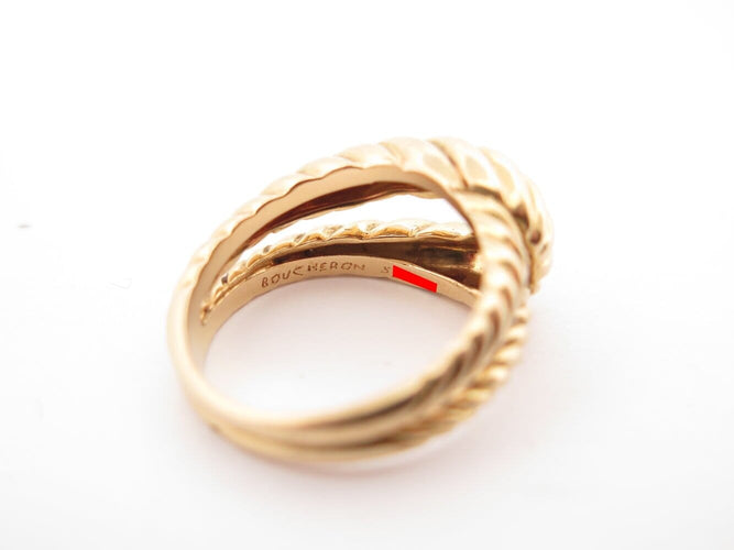 Bague 51 rare vintage bague BOUCHERON noeud marin t51 6.9 gr en or jaune 58 Facettes 273198