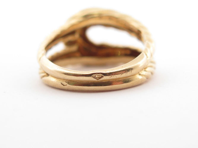 Bague 51 rare vintage bague BOUCHERON noeud marin t51 6.9 gr en or jaune 58 Facettes 273198