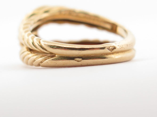 Bague 51 rare vintage bague BOUCHERON noeud marin t51 6.9 gr en or jaune 58 Facettes 273198