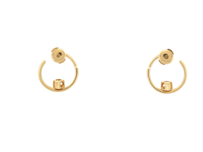Boucles d'oreilles boucles d'oreilles DINH VAN creoles le cube diamant 808811 en or 18k 58 Facettes 272581