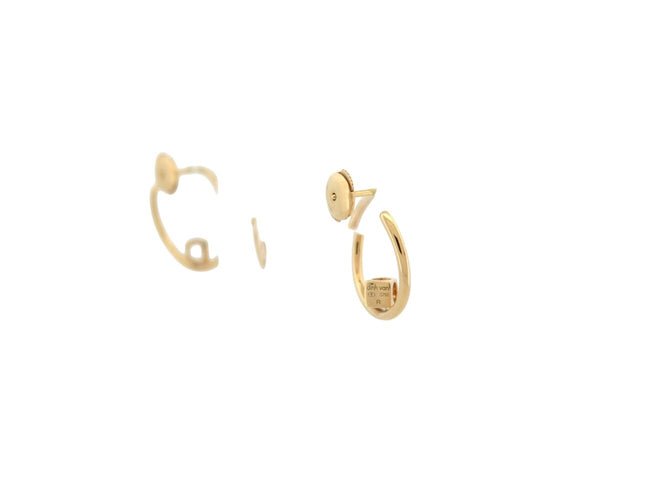 Boucles d'oreilles boucles d'oreilles DINH VAN creoles le cube diamant 808811 en or 18k 58 Facettes 272581