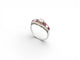 Bague 53 bague art deco t54 sertie de diamants 0.45ct & rubis 0.25ct en or blanc 18k 58 Facettes 273171